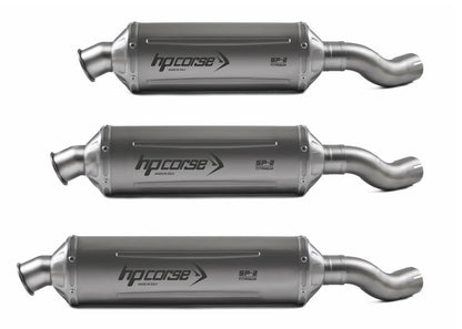 HP CORSE SP-2 SHORT Titanium High Mount Slip-on Exhaust for the Husqvarna Norden 901
