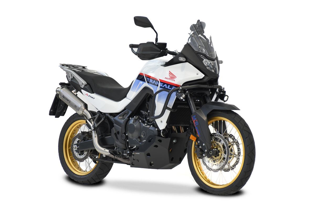 HP CORSE SP-2 Short Titanium Exhaust for Honda Transalp XL750 (High Mount)