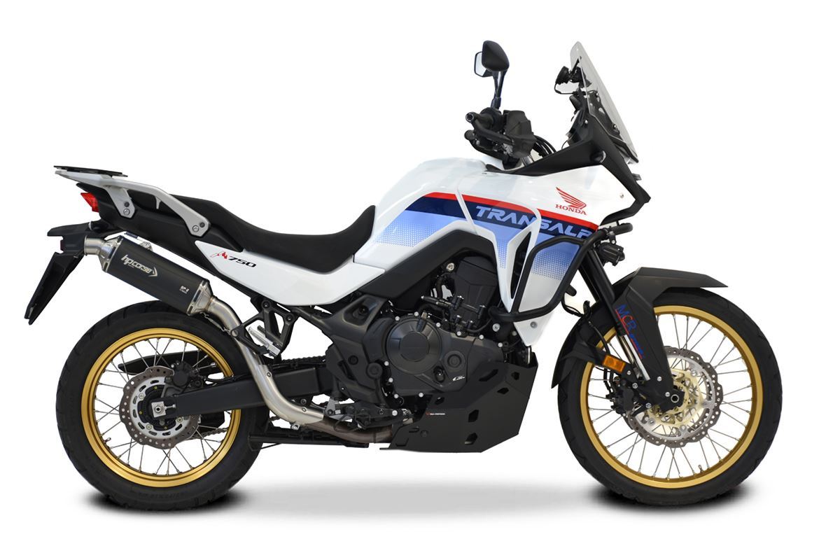 HP CORSE SP-2 Short Titanium Exhaust for Honda Transalp XL750 (High Mount)