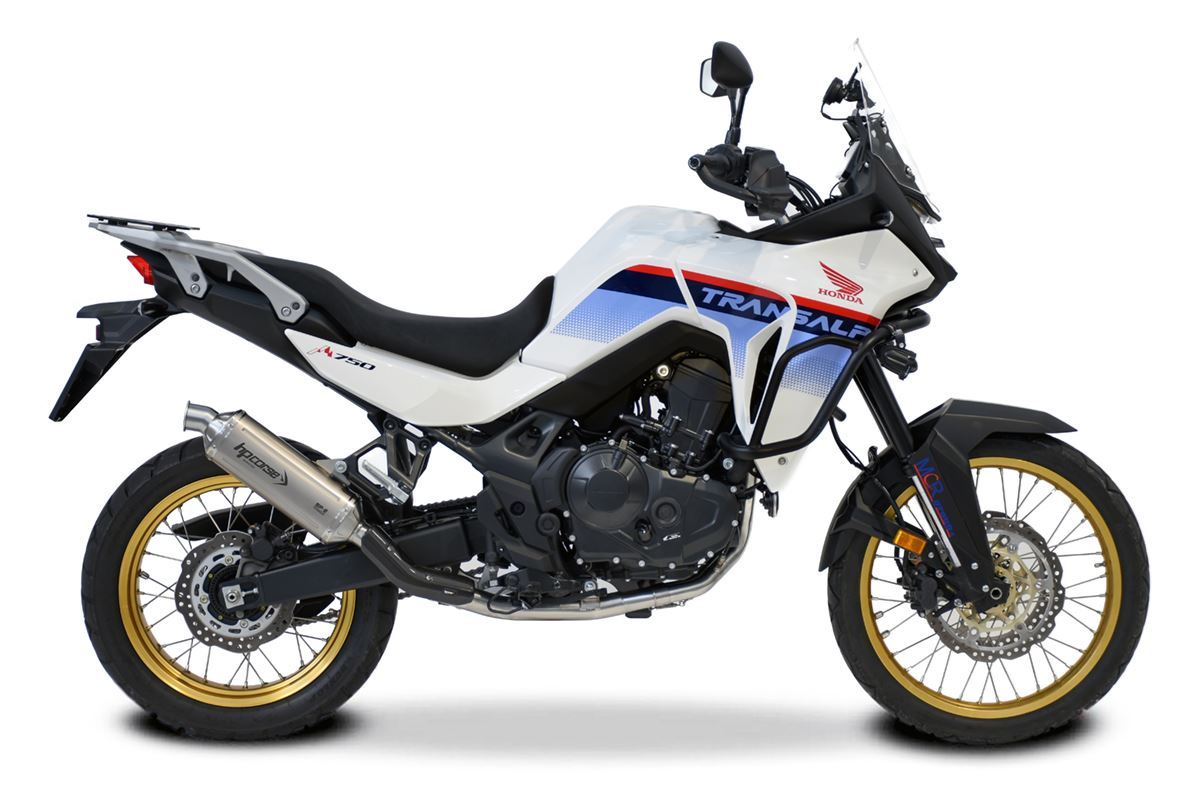 HP CORSE SP-2 Titanium Exhaust for Honda Transalp XL750 (Low Mount)