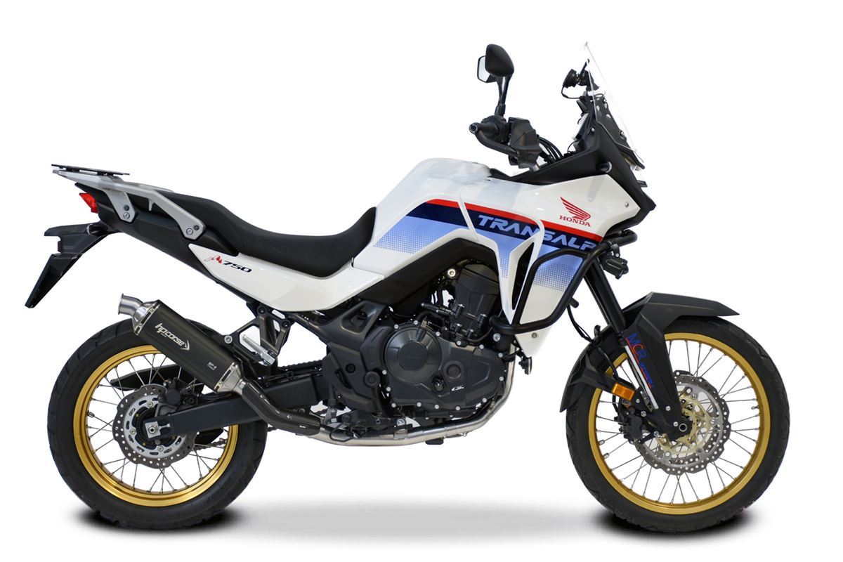 HP CORSE SP-2 Titanium Exhaust for Honda Transalp XL750 (Low Mount)