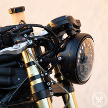 Motodemic Single LED and Round Halogen Headlight Conversion Kit for the 11-15 Triumph Speed Triple
