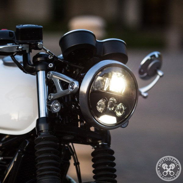 Motodemic LED Headlight Conversion Kit for the Triumph Thruxton 1200 / R