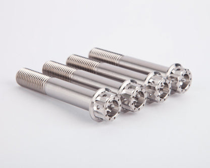 Motocorse set of 4 Titanium Front Caliper Bolts (M10x55) for Radial Calipers