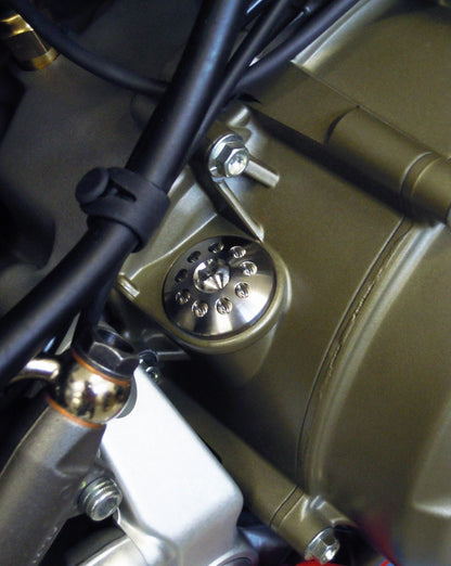 Motocorse billet Aluminum or Titanium Oil Fill plug for Ducati, Honda, Kawasaki, Triumph, and Yamaha - M20x2.5