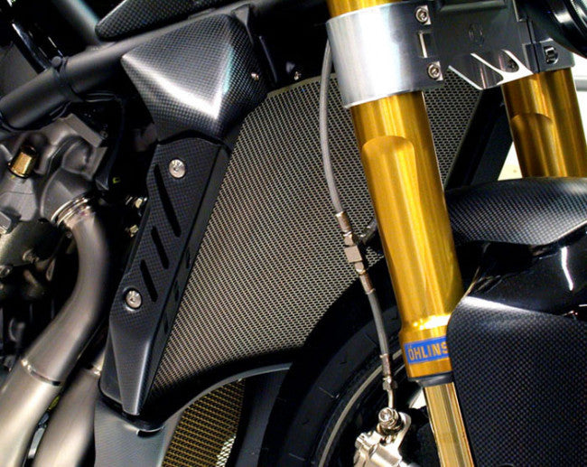 Motocorse Titanium Water Radiator Guard For MV Agusta Brutale 750 S / 910 S-R / 989 R / 1078 RR