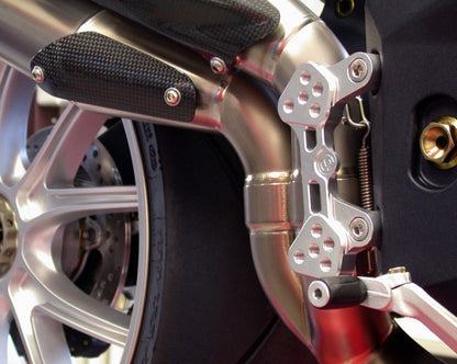 Motocorse Billet Adjustable Rearset Mounts for MV Agusta F4 & B4 Brutale Models