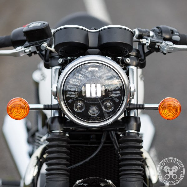 Motodemic LED Headlight Conversion Kit for the Triumph Thruxton 1200 / R