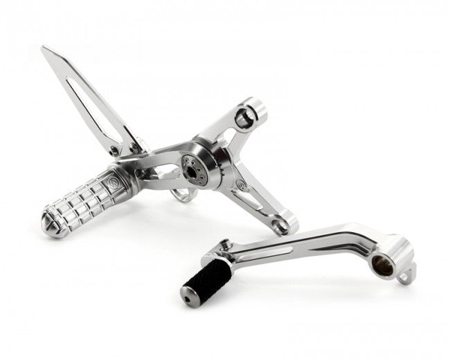 Motocorse Billet Rearsets with Titanium for MV F3  Brutale 675/800  and Dragster 800