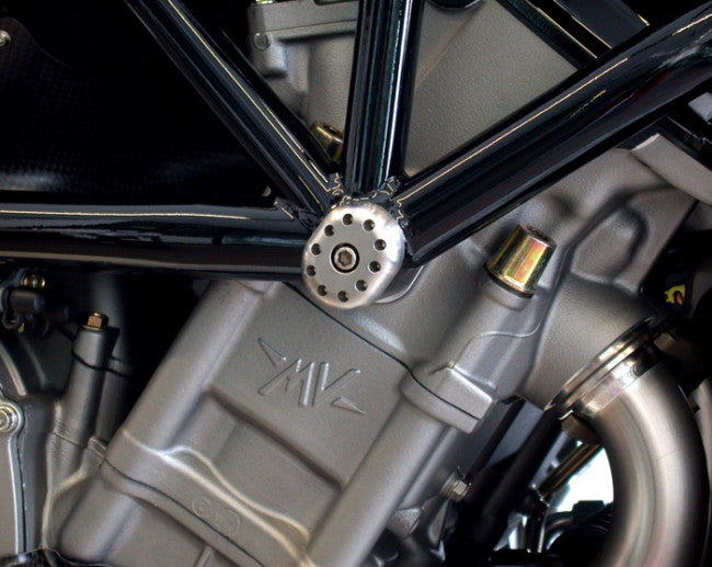 Motocorse Aluminum or Titanium Crash Pads (Frame plugs) For MV Agusta Brutale 750, 910, 989, & 1078