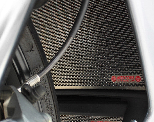 Motocorse Titanium Water Radiator & Oil Cooler Guards For MV Agusta F4 2010+ / Brutale / Rush 1000
