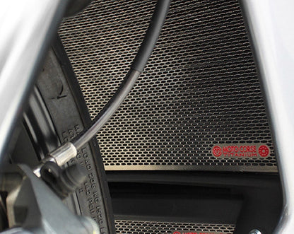 Motocorse Titanium Water Radiator & Oil Cooler Guards For MV Agusta F4 2010+ / Brutale / Rush 1000