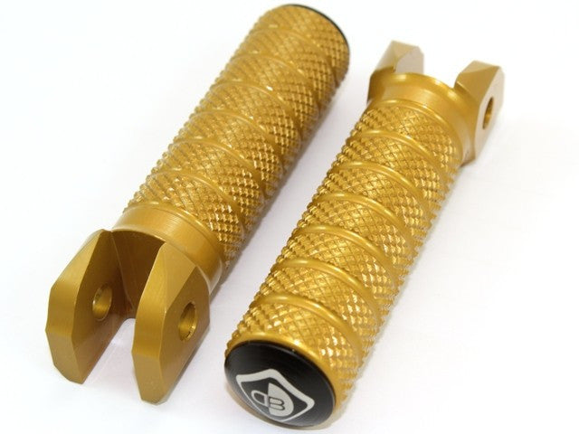 DBK Special Parts (Ducabike) Rider/Passenger Knurled Footpegs for the Ducati Panigale 1299/1199/959/899  Superleggera  848/1098/1198  Streetfighter  and Monster S2R/S4R/S4RS