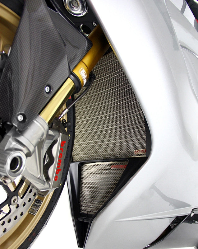 Motocorse Titanium Radiator and Oil Cooler Guards for MV Agusta F3 675 / 800