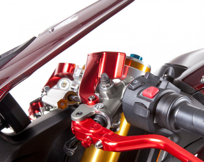 Motocorse Billet Brake and Clutch Reservoirs for OE Master Cylinders for Ducati and MV F4 RR/RC (up to 2020 models)