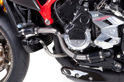 Motocorse Titanium and Silicon Lower Hose Kit for MV Agusta Brutale 675/800, Dragster, Turismo Veloce, Rivale, & Stradale (EURO3 Version)