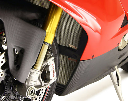 Motocorse Titanium Radiator and Oil Cooler Guards for the Ducati Panigale / Streetfighter V4 / S / R / Speciale