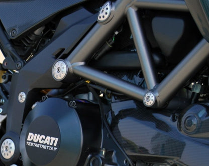 Motocorse Aluminum Frame plugs for the Ducati 2010-2014 Ducati Multistrada 1200