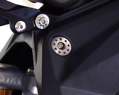 Motocorse Billet Titanium Frame Plate Plug Kit for MV Agusta 3 cylinder Models