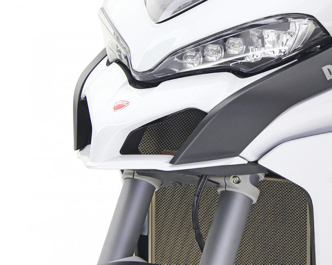 Motocorse Titanium Radiator and Oil Cooler Guards for the 2015+ Ducati Multistrada 1260 / 1200 / 950