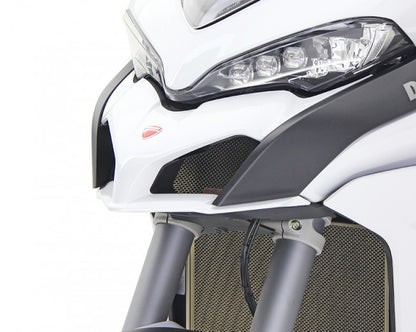 Motocorse Titanium Radiator and Oil Cooler Guards for the 2015+ Ducati Multistrada 1260 / 1200 / 950
