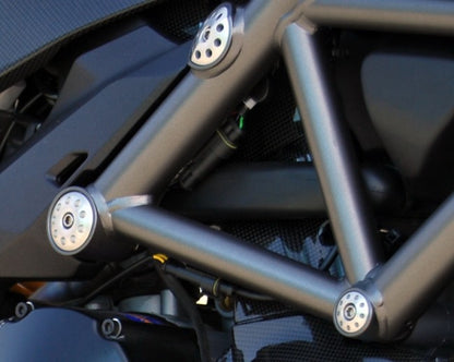 Motocorse Aluminum Frame plugs for the Ducati 2010-2014 Ducati Multistrada 1200