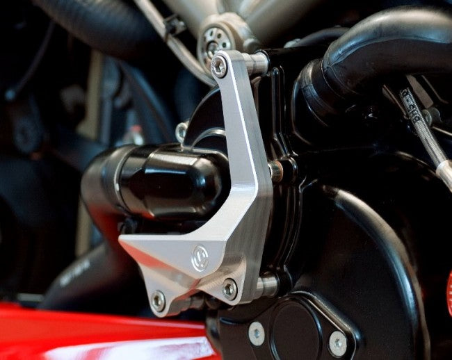 Motocorse Billet Water Pump Protector for the Ducati Streetfighter, Hyper 821, Multi 1200 (10-14), & S4R/S4RS