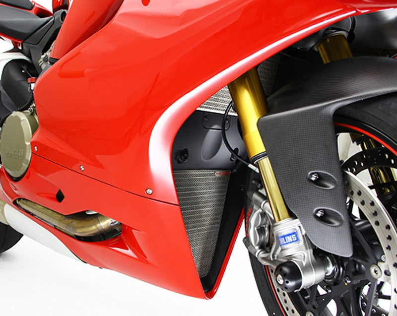 Motocorse Titanium Upper and Lower Radiator Protectors Ducati 1299/1199/959/899