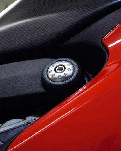 Motocorse Aluminum or Titanium Frame plugs for the Ducati 1299/1199/959/899