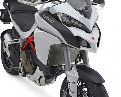 Motocorse Titanium Radiator and Oil Cooler Guards for the 2015+ Ducati Multistrada 1260 / 1200 / 950