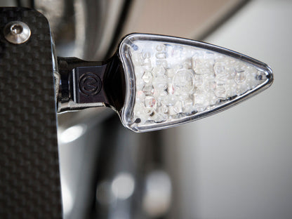 Motocorse SYENCRO billet homologated led blinkers pair with integrated resistors
