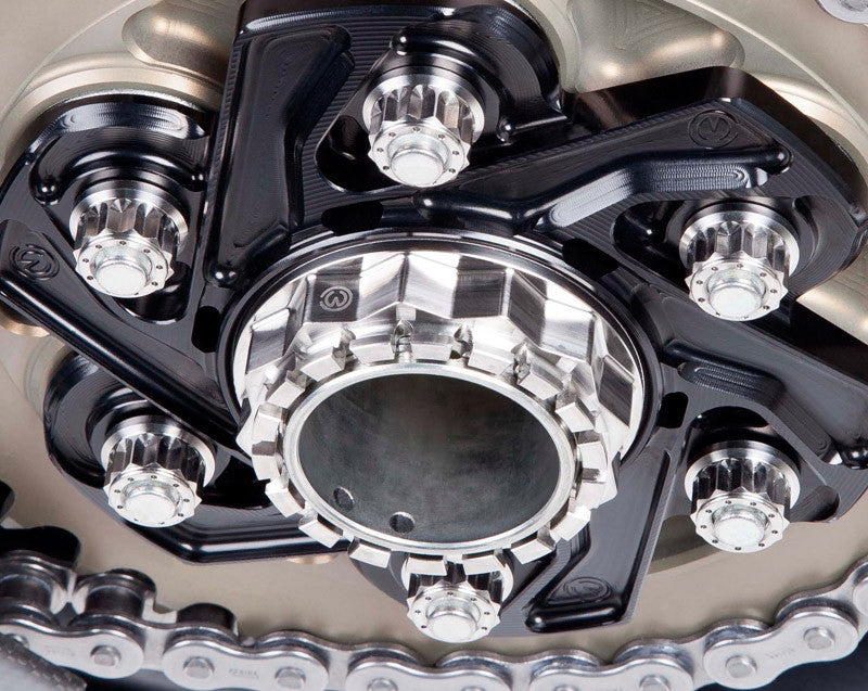 Motocorse set of 6 Titanium Rear Hub Flange (Sprocket Carrier) nuts for Ducati