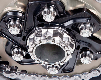 Motocorse set of 6 Titanium Rear Hub Flange (Sprocket Carrier) nuts for Ducati
