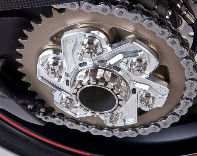 Motocorse Large Billet Aluminium Rear Hub Flange (Sprocket Carrier) for Ducati