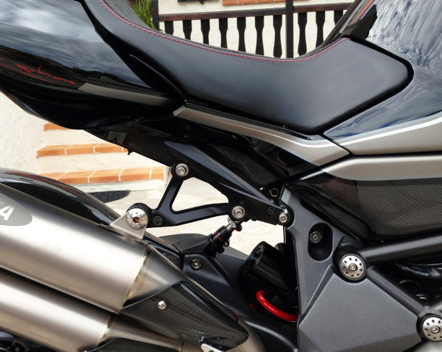 Motocorse Billet Muffler Exhaust Support For MV Agusta Brutale 4 Cylinder Models (B4) (99-18)