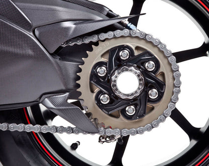 Motocorse Large Billet Aluminium Rear Hub Flange (Sprocket Carrier) for Ducati Panigale / Streetfighter V4 and Multistrada V4 Pikes Peak