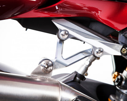 Motocorse Billet Muffler Exhaust Support For MV Agusta Brutale 4 Cylinder Models (B4) (99-18)