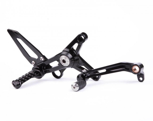 Motocorse Billet Rearsets with Titanium for MV F3  Brutale 675/800  and Dragster 800