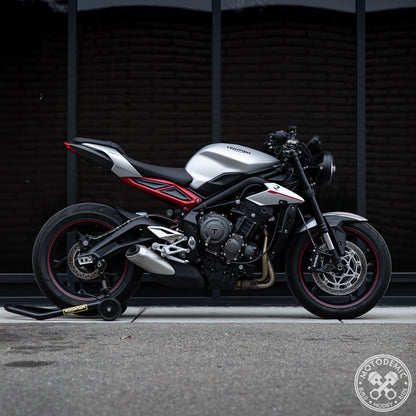 Motodemic Single LED and Round Halogen Headlight Conversion Kit for the 2020+ Triumph Street Triple 765 RS