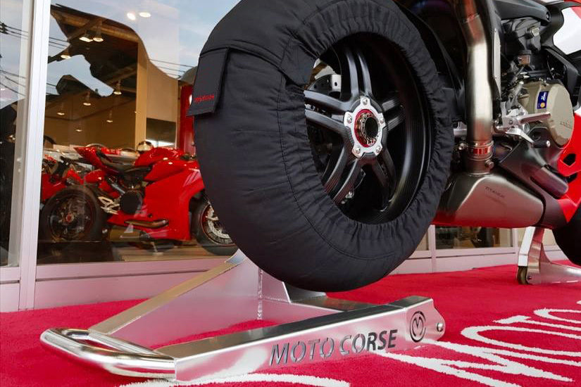 Motocorse New "SBK" Aluminum rear Single side Paddock Stand for Ducati and MV Agusta models