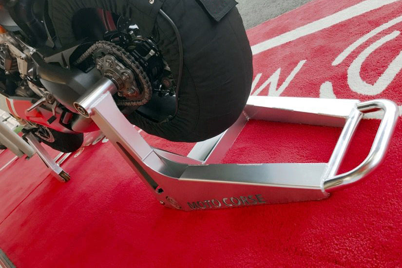 Motocorse New "SBK" Aluminum rear Single side Paddock Stand for Ducati and MV Agusta models