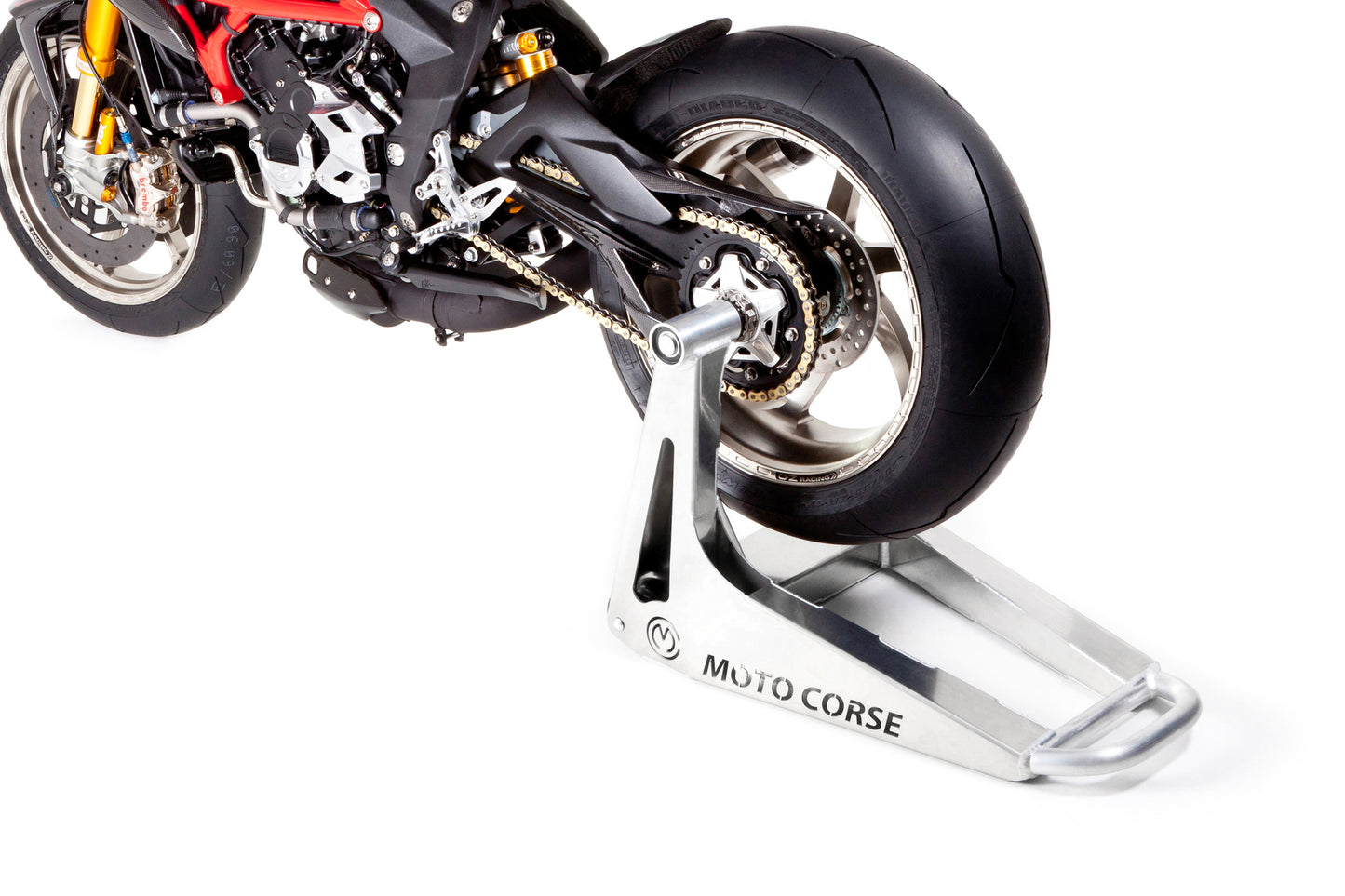Motocorse New "SBK" Aluminum rear Single side Paddock Stand for Ducati and MV Agusta models
