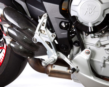 Motocorse Billet Rearsets with Titanium Bolts for MV Agusta RIvale