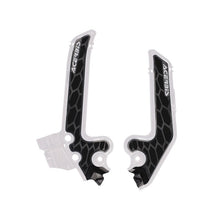 Acerbis 2025 KTM TC85 Frame Guards- X-Grip - White/Black
