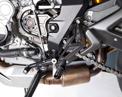 Motocorse Billet Rearsets with Titanium Bolts for MV Agusta RIvale
