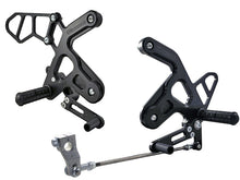 WOODCRAFT Kawasaki Ninja 650 (12-16) Complete Adjustable Rearset Kit W/Shift & Brake Pedals - Black