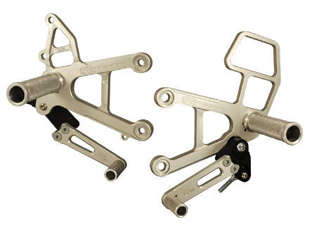 WOODCRAFT Kawasaki ZX-6RR / 636 (05-06) Complete Rearset Kit W/Shift & Brake Pedals