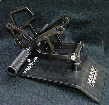 WOODCRAFT Kawasaki ZX-6R (07-08) Complete Rearset Kit W/Shift & Brake Pedals