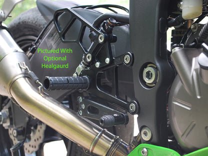 WOODCRAFT Kawasaki ZX-6R 636 (13-18) Rearset Kit Complete - Black