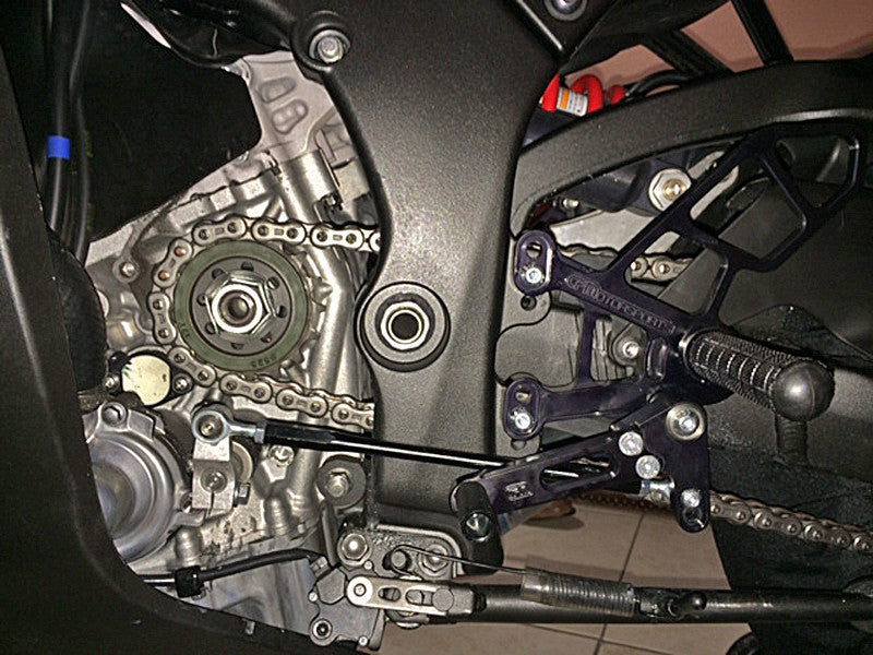 WOODCRAFT Kawasaki ZX-10R (11-15) Complete Rearset Kit (GP Shift) Uses OEM Shift Rod